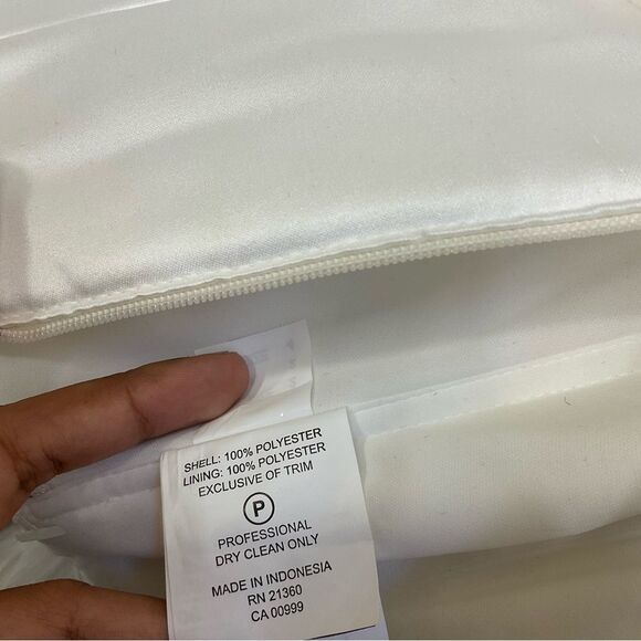 NEW Mori Lee style 21644 ivory satin high low hem line maxi gown wedding 2 - Picture 8 of 11